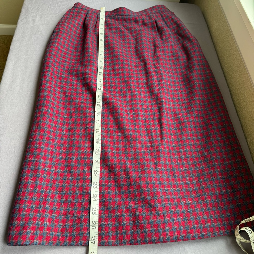 Pendleton Size 6 Vintage 100% Wool Houndstooth Re… - image 7